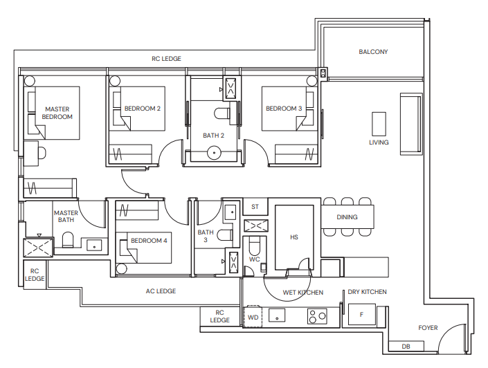 FloorPlans Image of the Tampines St 94 GLS